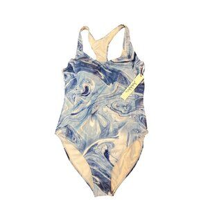 Nicole Miller One Piece Racerback Swimsuit Large NWT $120